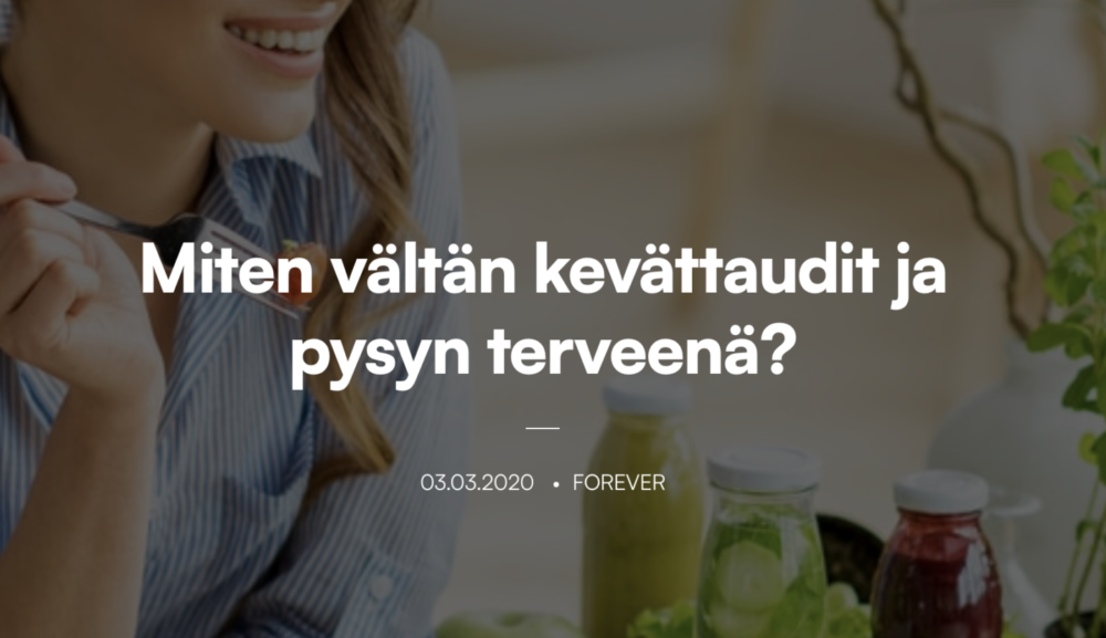 artikkeli terveydestä